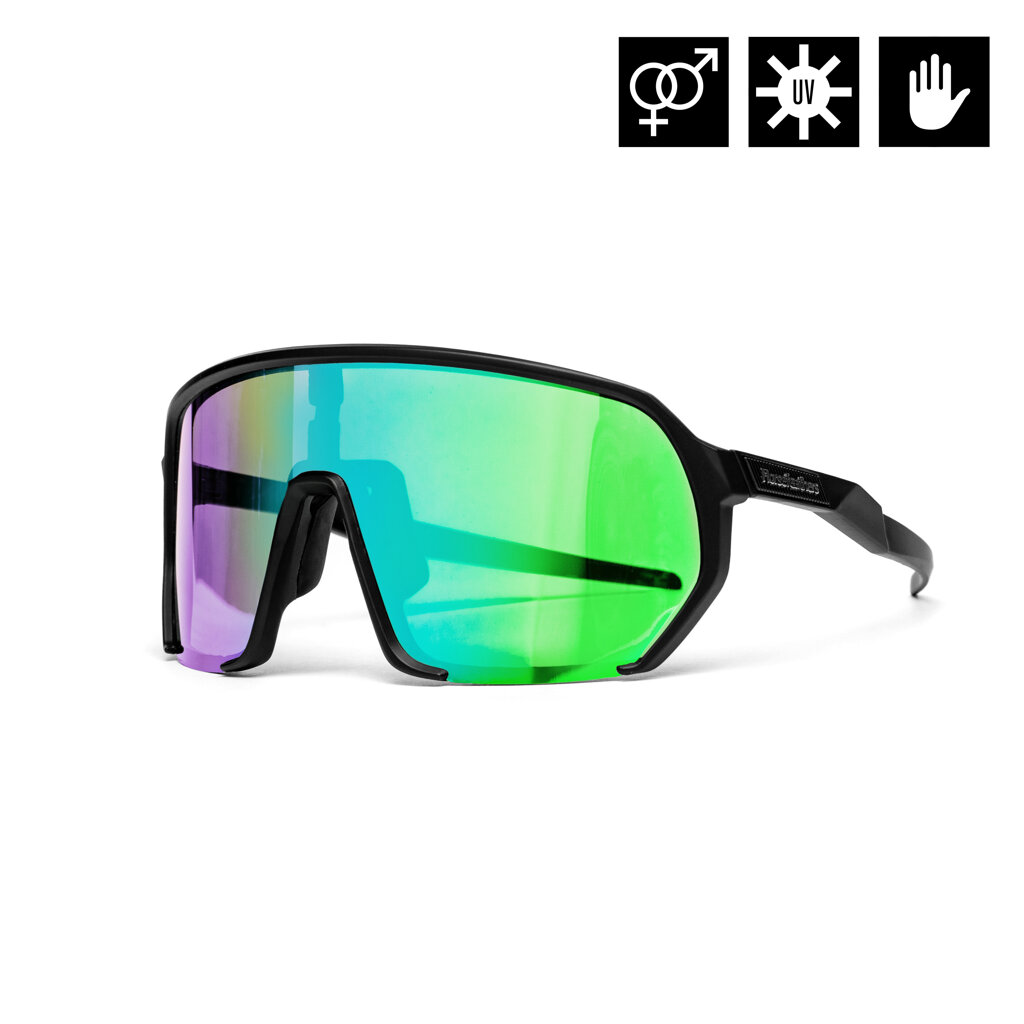 Очки Horsefeathers Archie Black/Mirror Green