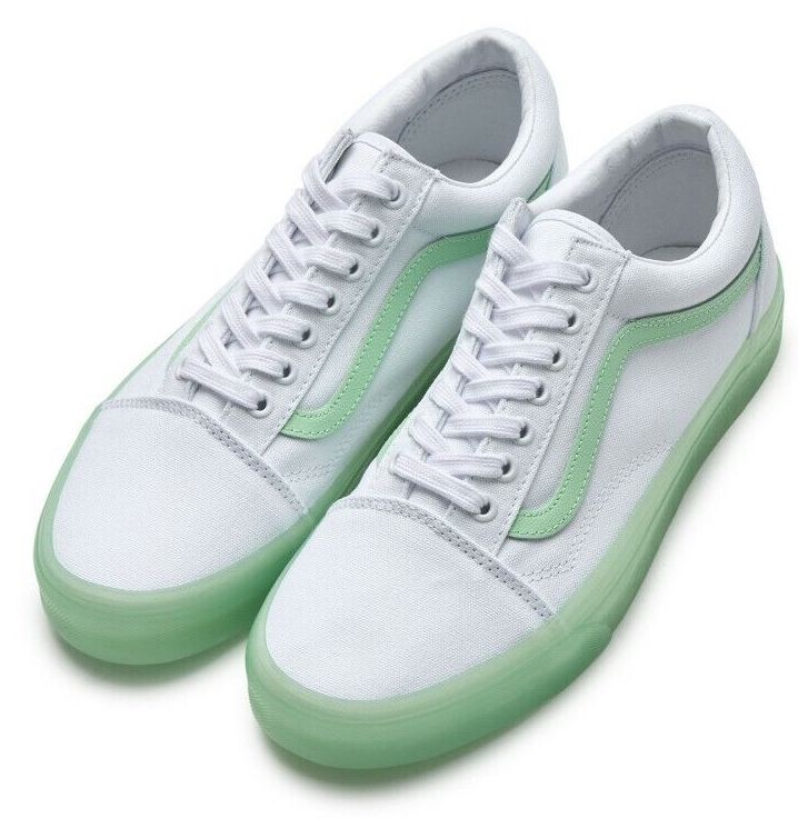 Кеды Vans Old Skool Translucent White/Green