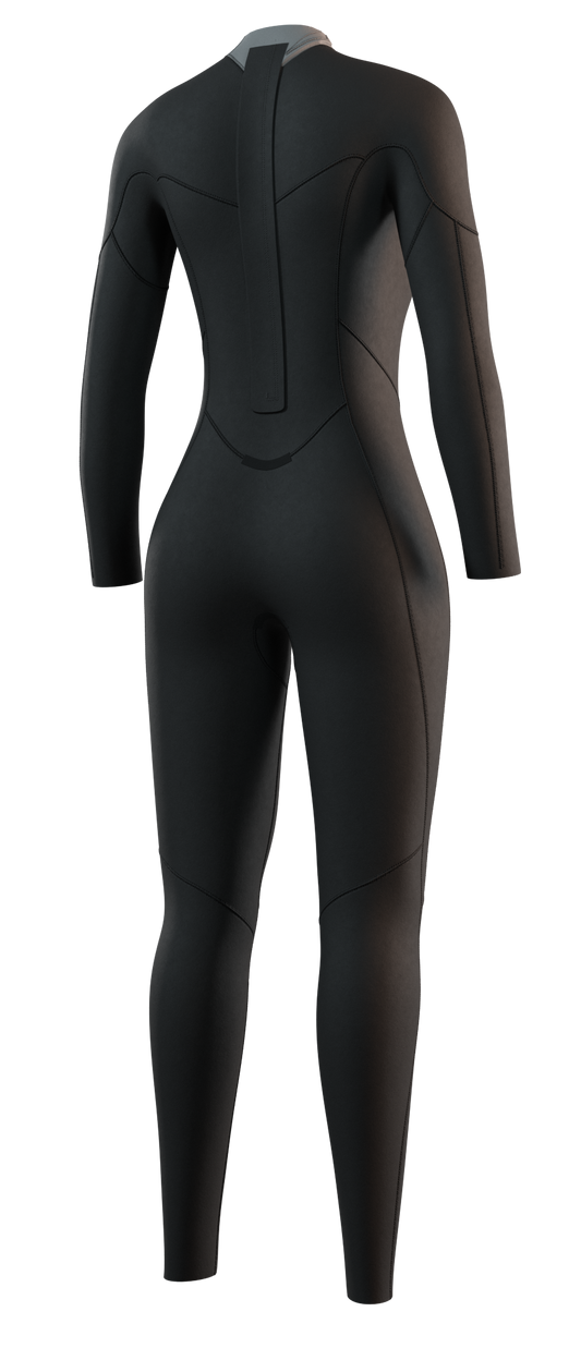 Гидрокостюм Ж Mystic Brand Fullsuit 3/2mm Bzip Flatlock Black