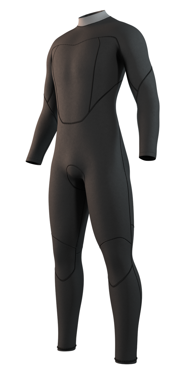 Гидрокостюм М Mystic Brand Fullsuit 3/2mm Bzip Flatlock (WS) Black