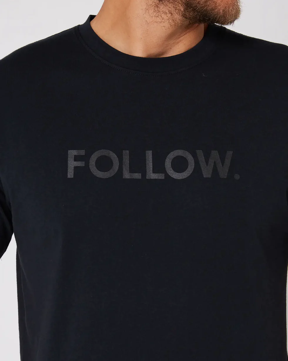 Футболка Follow Logo Tee Black