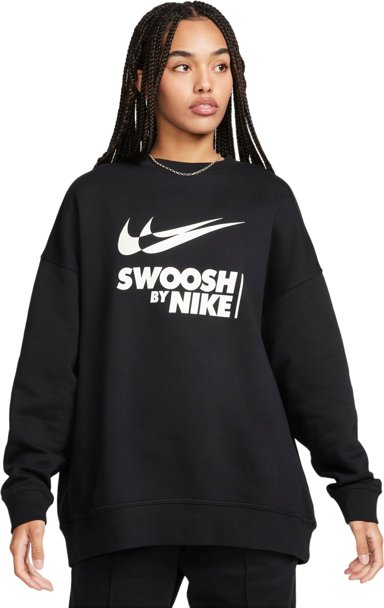 Кофта Ж Nike W NSW FLC OS CREW GLS Black