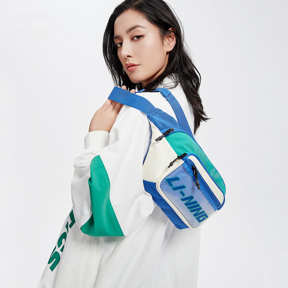 Cумка Li-Ning Action Bag Green/Blue