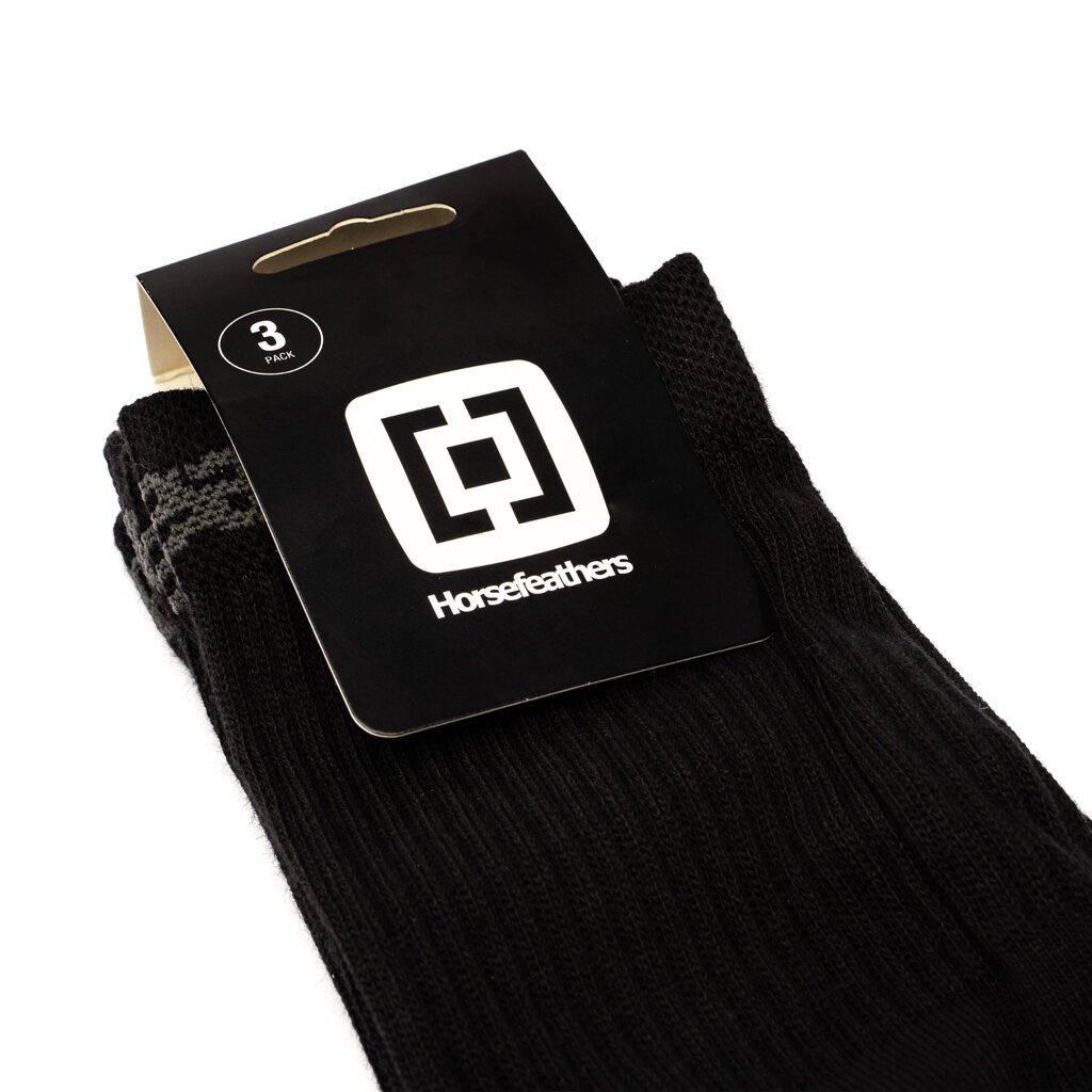 Носки Horsefeathers Delete 3Pack Socks Black