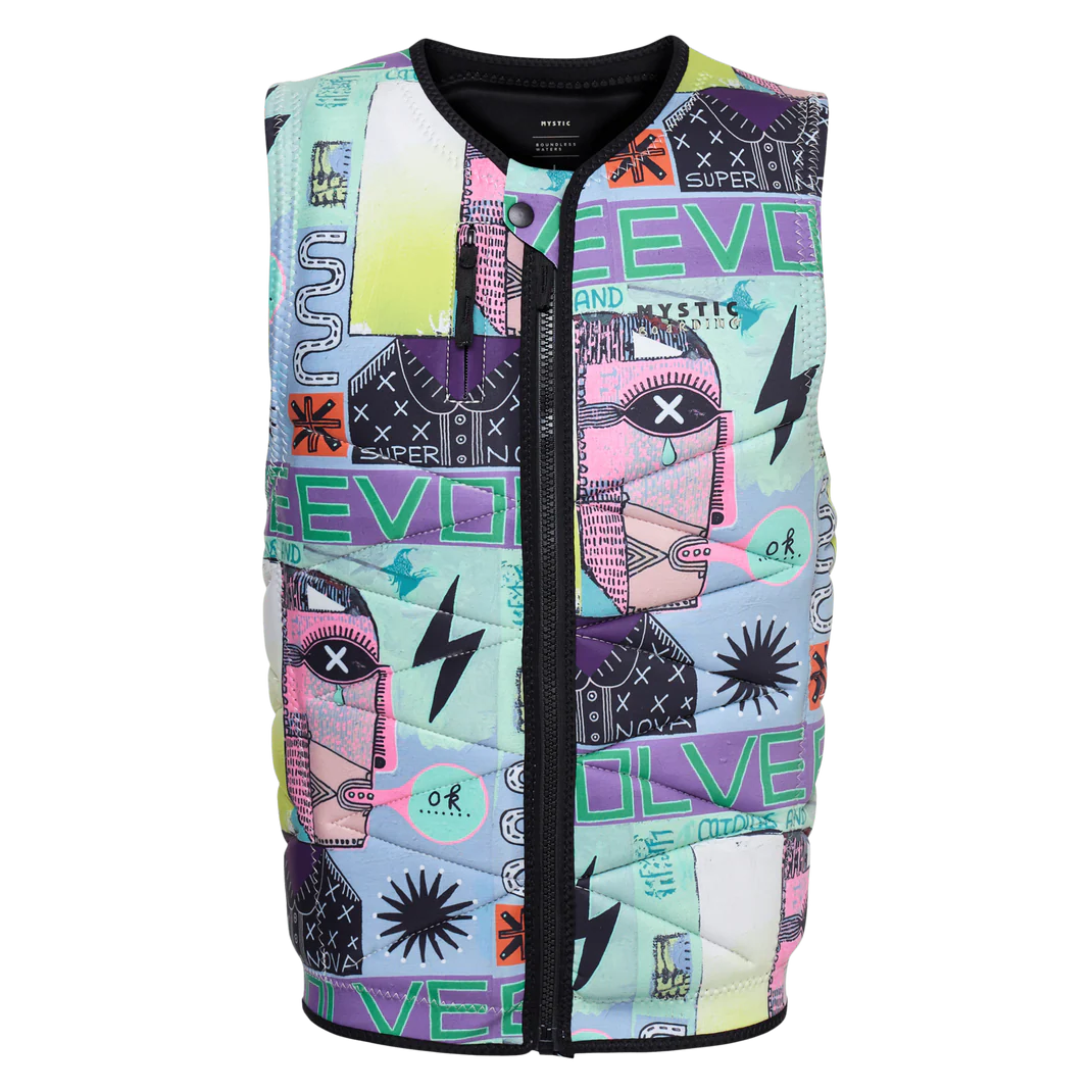 Жилет водный Mystic Outlaw Impact Vest Fzip Wake (WS) White Allover