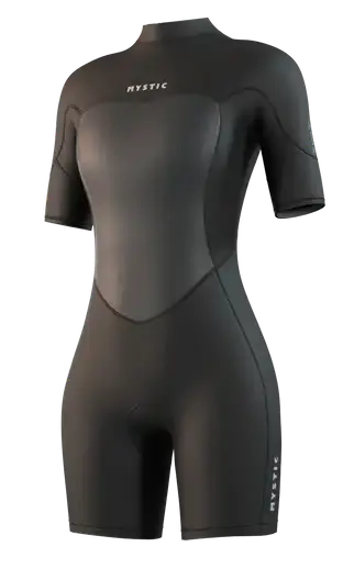 Гидрокостюм Ж Mystic Brand Shorty 3/2mm Bzip Flatlock Black