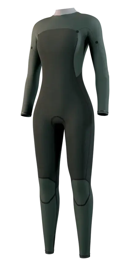 Гидрокостюм Ж Mystic Haven Fullsuit 4/3mm Double Fzip 26 Teal