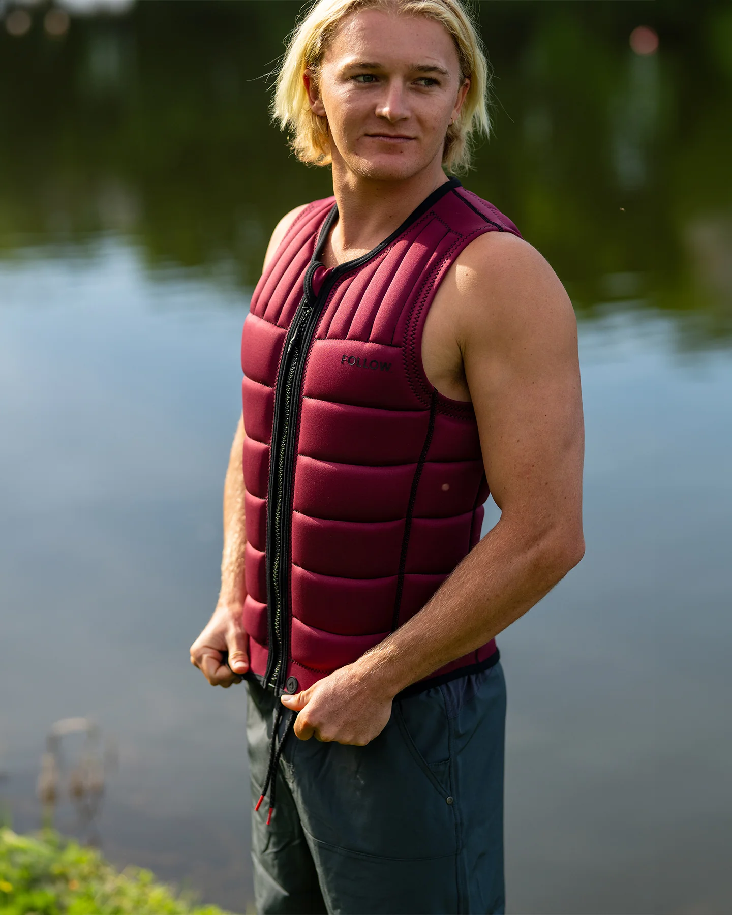 Жилет водный Follow Total Impact Vest 26 Maroon