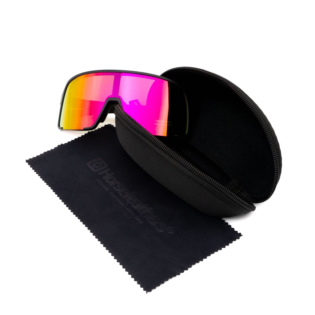 Очки Horsefeathers Magnum Matt Black/Mirror Red