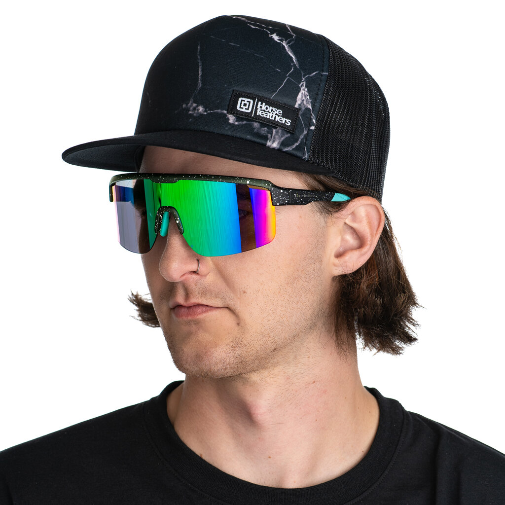 Очки Horsefeathers Scorpio Black Splash/Mirror Green