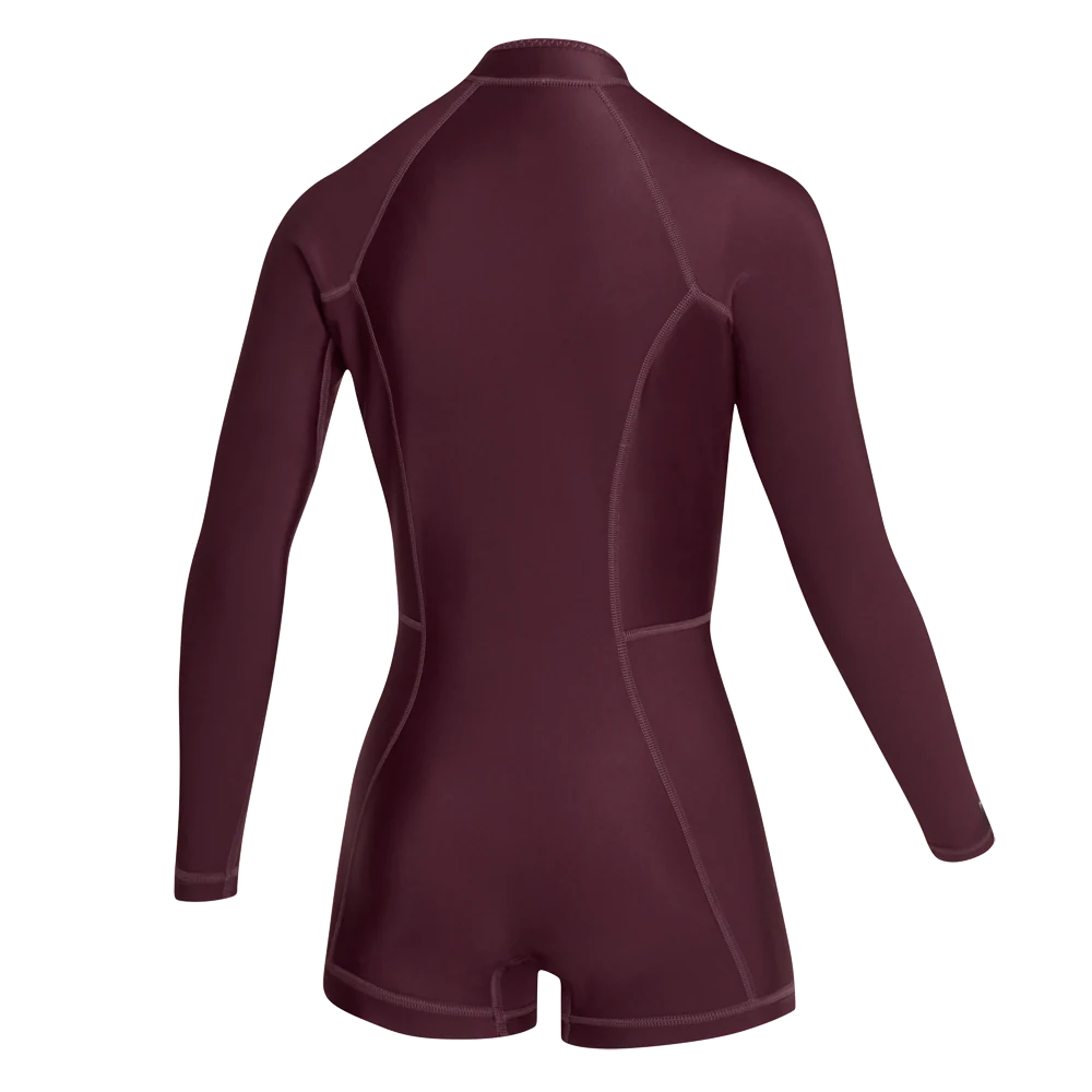 Гидрокостюм Ж Mystic Lunar Longarm Shorty 2/2mm Fzip 26 Oxblood Red
