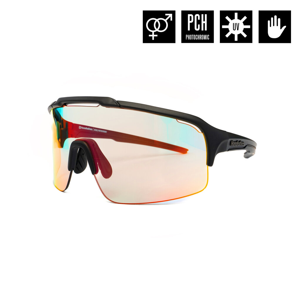 Очки Horsefeathers Recoil Photochromic Matt Black/Mirror Red