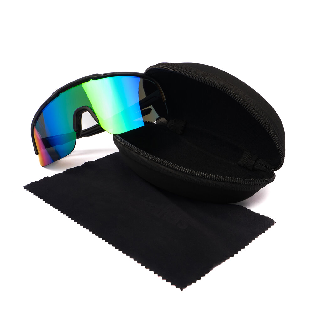 Очки Horsefeathers Recoil Matt Black/Mirror Green