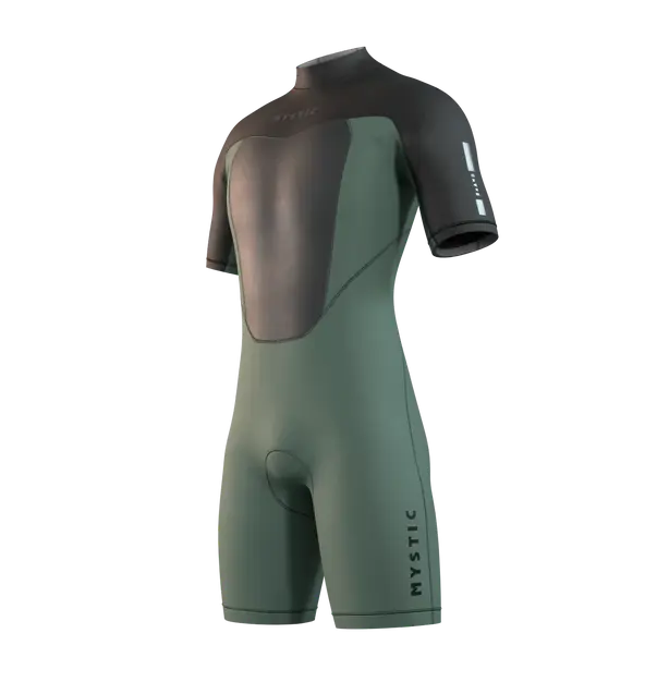 Гидрокостюм М Mystic Brand Shorty 3/2mm Bzip Flatlock (WS) Dark Olive