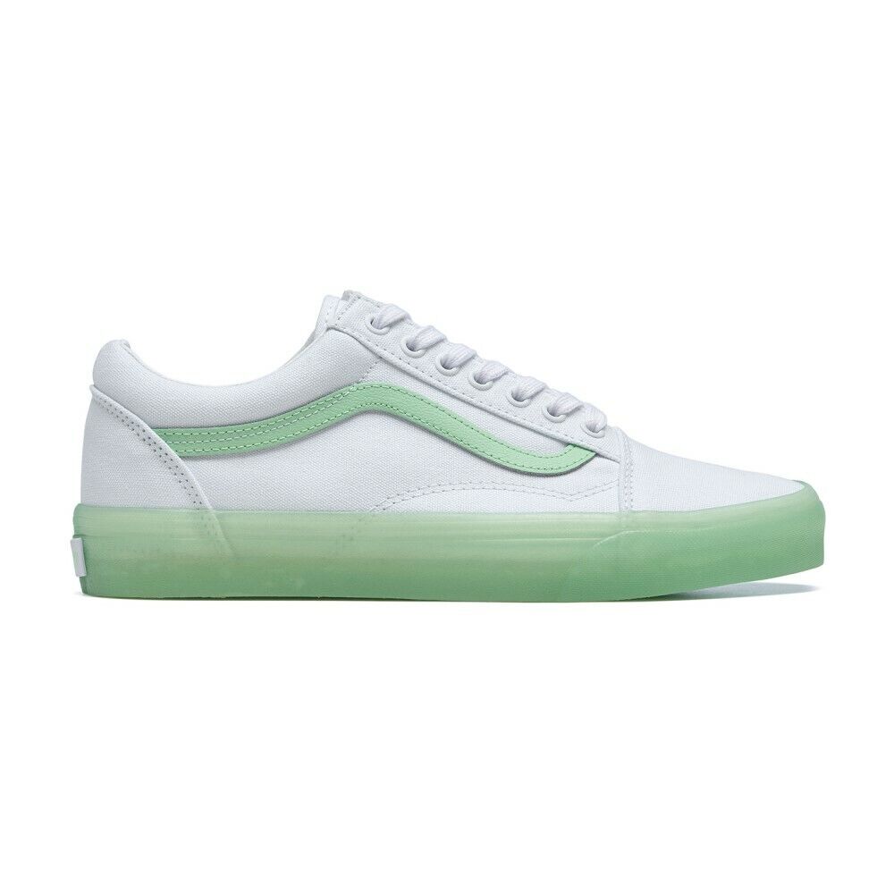 Кеды Vans Old Skool Translucent White/Green