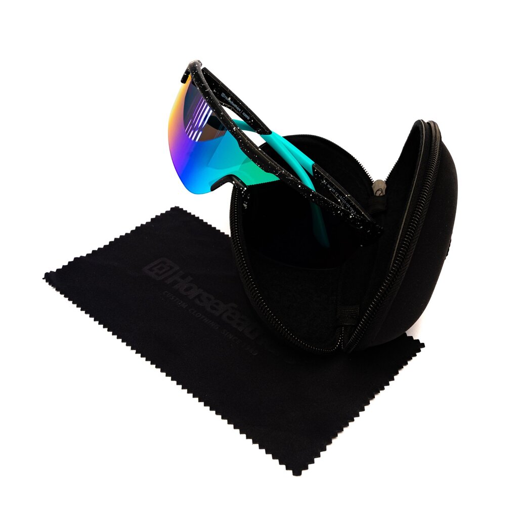 Очки Horsefeathers Scorpio Black Splash/Mirror Green