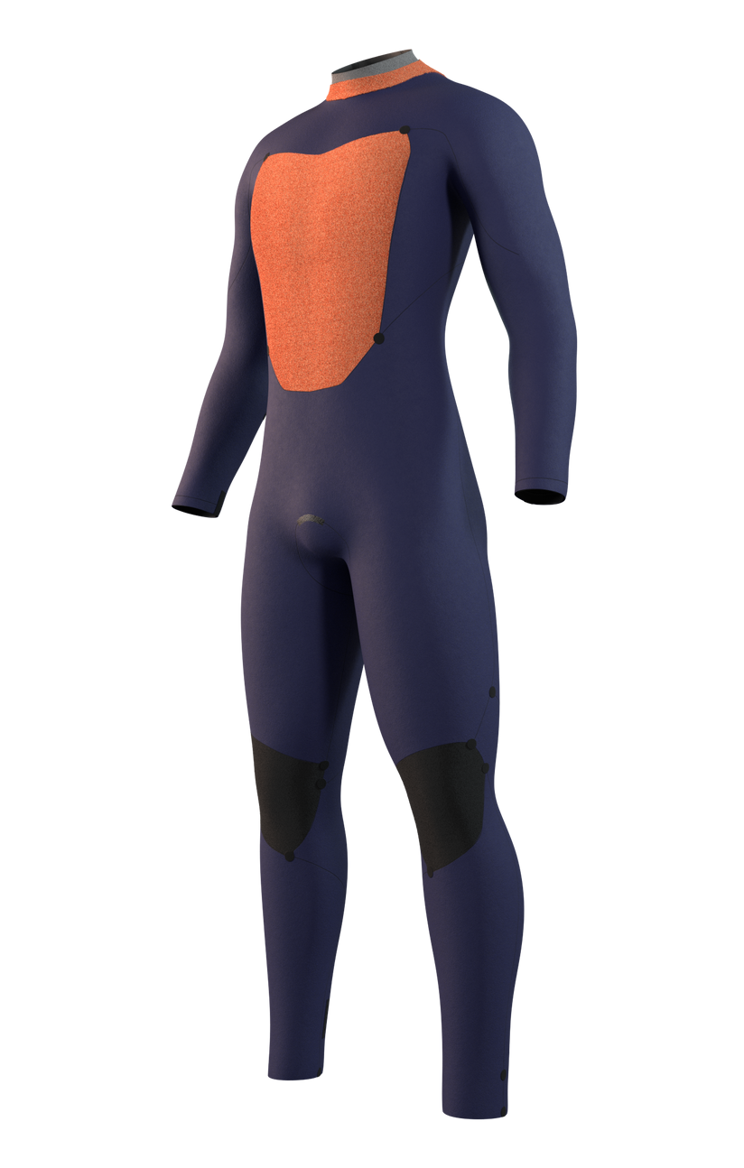 Гидрокостюм М Mystic Star Fullsuit 3/2mm Bzip (WS) Black/Blue