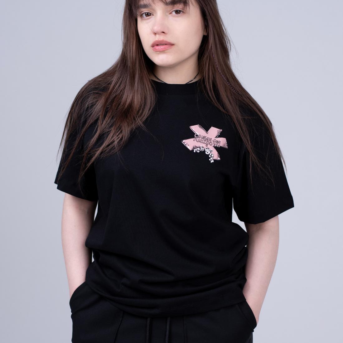 Футболка ж Comme Des Fuckdown CFABW01122 Black