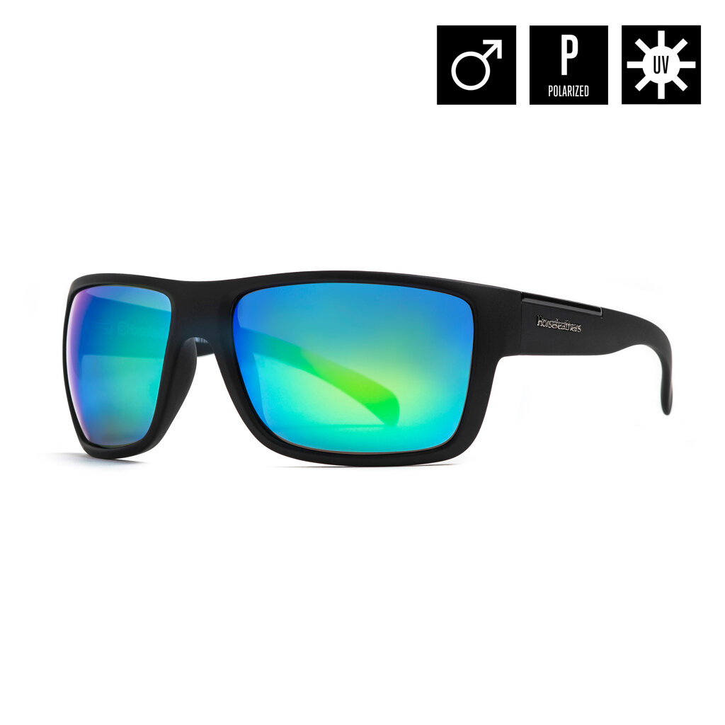 Очки Horsefeathers Zenith Matt Black/Mirror Green