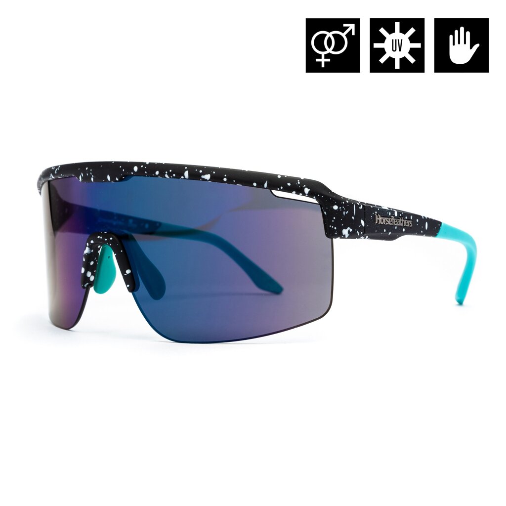 Очки Horsefeathers Scorpio Black Splash/Mirror Green