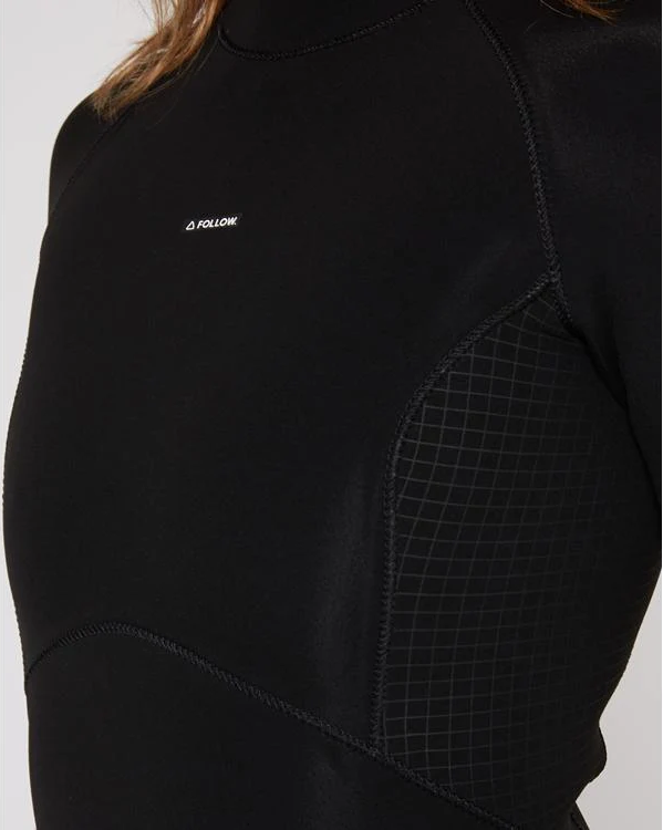 Гидрокостюм Ж Follow P1 2/2mm L/S Spring 26 Black