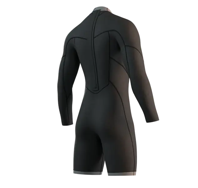 Гидрокостюм М Mystic Brand Longarm Shorty 3/2mm Bzip Flatlock (WS) Black