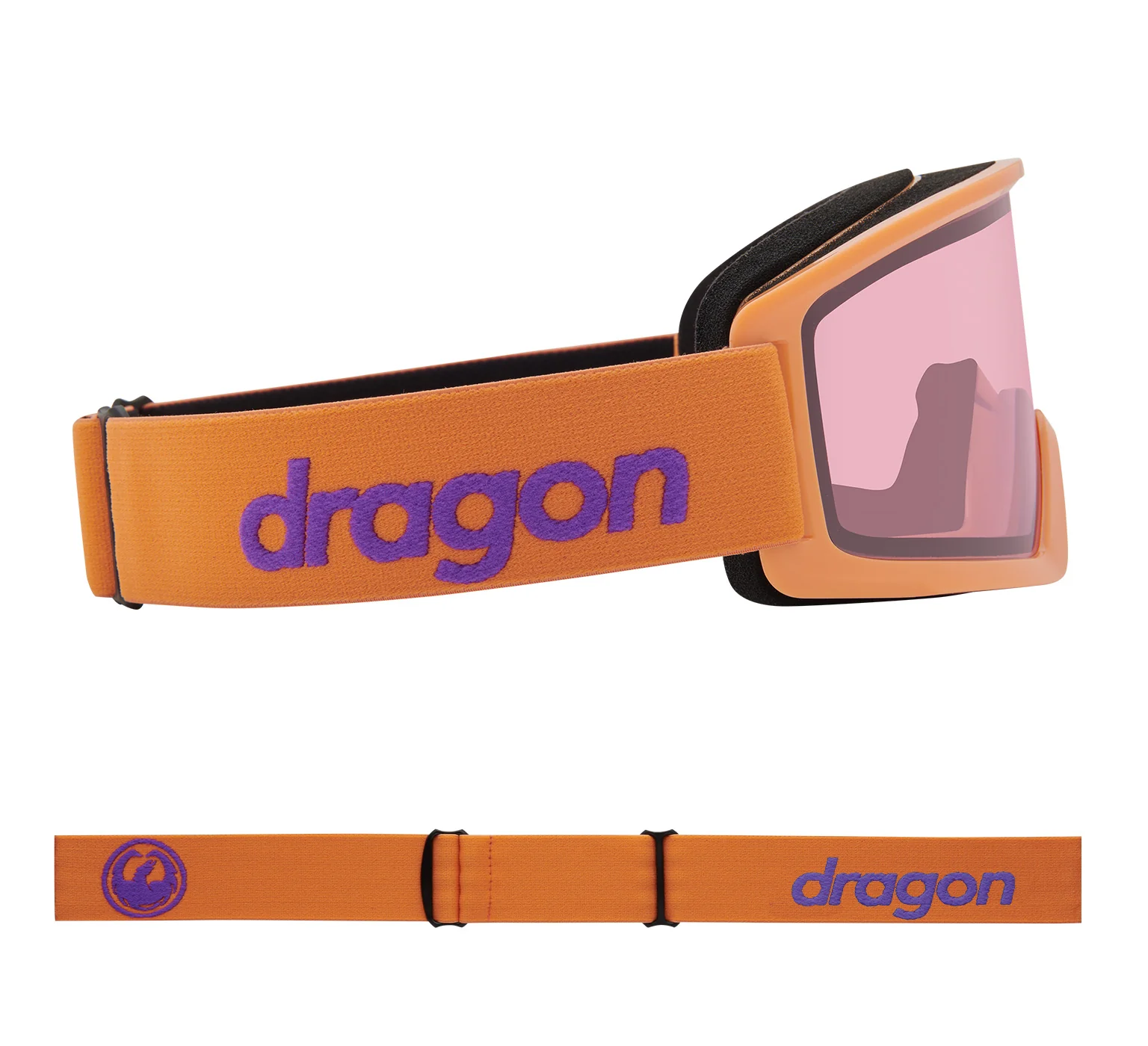 Маска Dragon DX3 OTG Apricot Lumalens Rose Lens