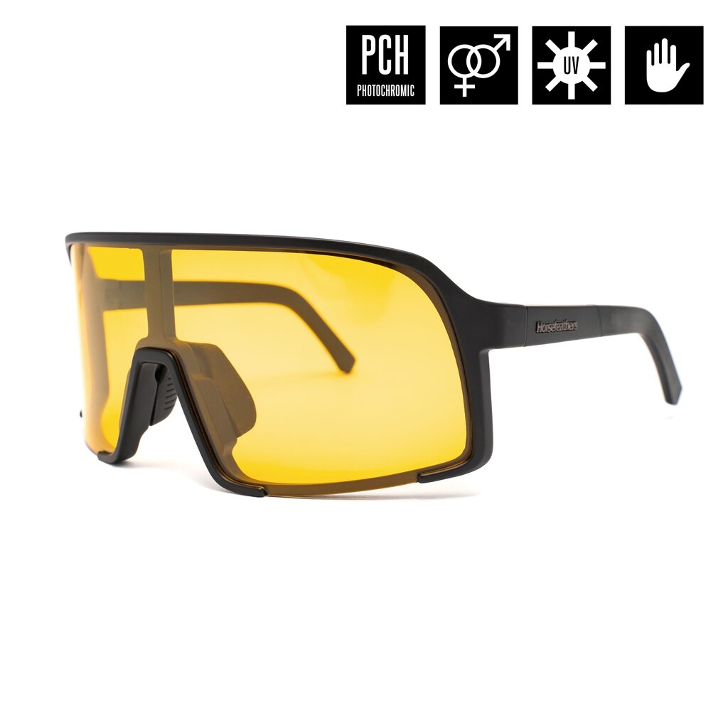 Очки Horsefeathers Magnum Photochromic Matt Black/Yellow