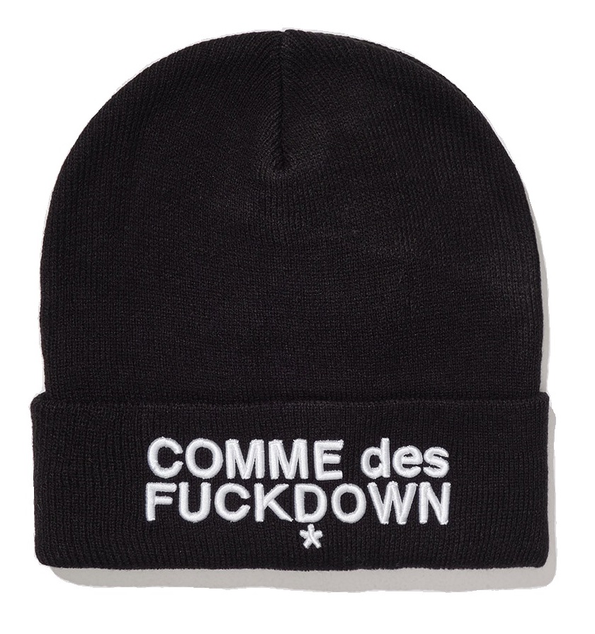 Шапка Comme Des FuckDown Logo Black