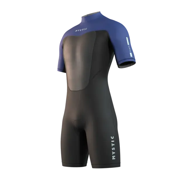 Гидрокостюм М Mystic Brand Shorty 3/2mm Bzip Flatlock (WS) Black/Blue