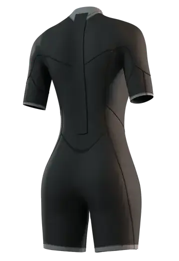 Гидрокостюм Ж Mystic Brand Shorty 3/2mm Bzip Flatlock Dark Olive