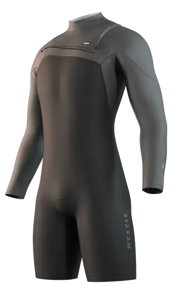 Гидрокостюм М Mystic Motion Longarm Shorty 3/2mm Fzip (WS) Black