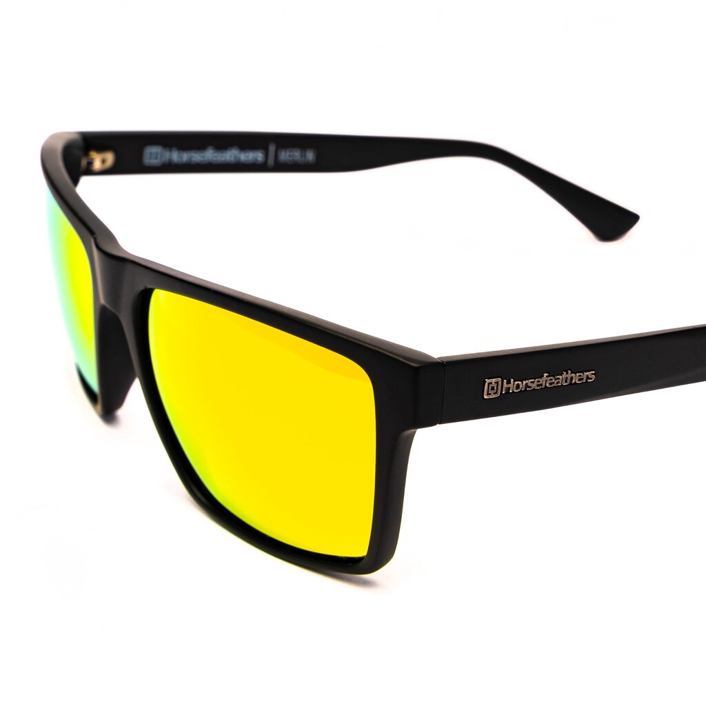 Очки Horsefeathers Merlin Matt Black/Mirror Orange