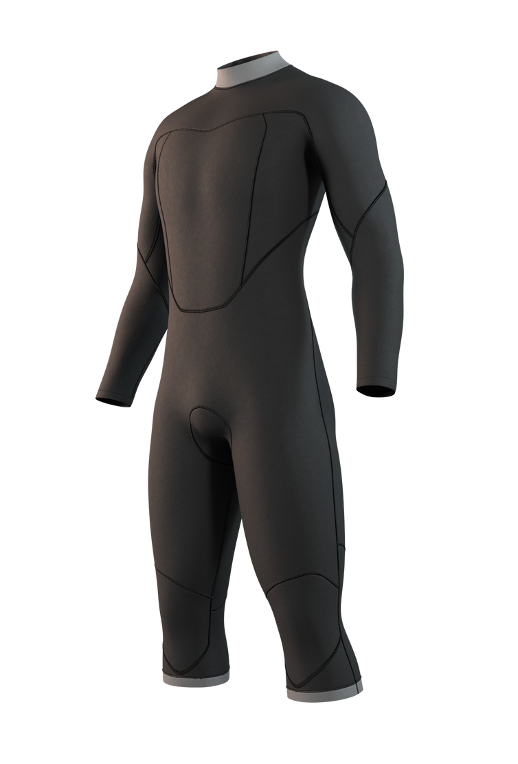 Гидрокостюм М Mystic Brand Longarm Shortleg 3/2mm Bzip Flatlock (WS) Black