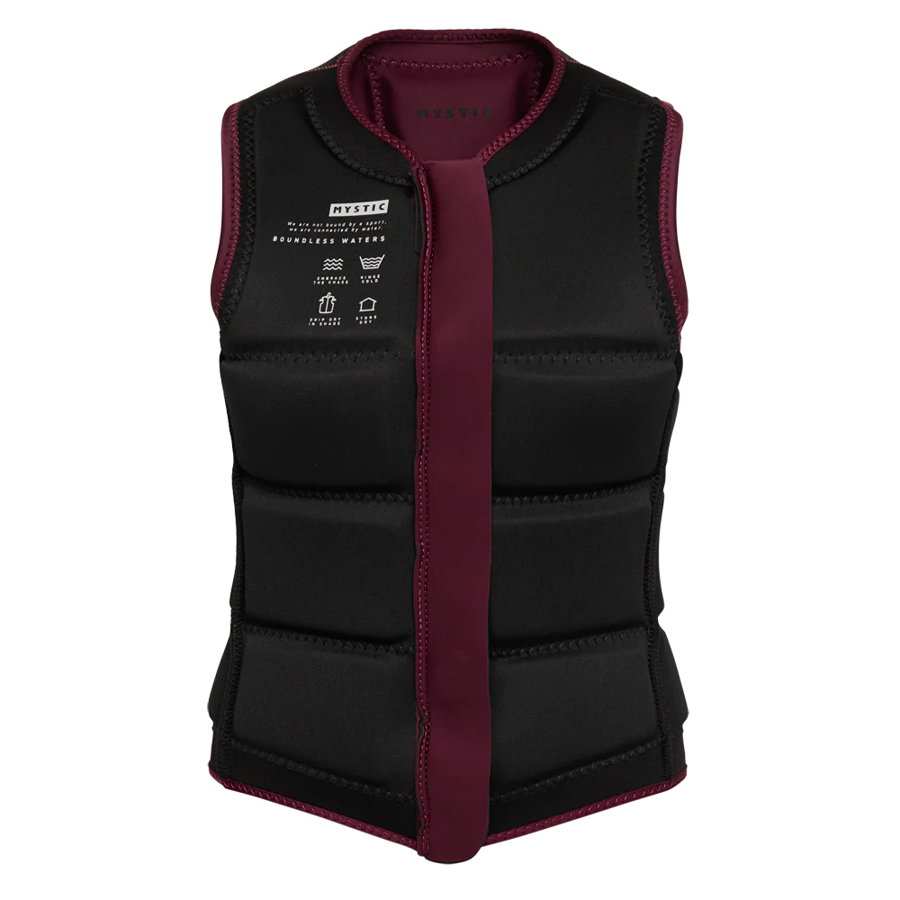 Жилет водный Ж Mystic Star Impact Vest Fzip Wake 26 Oxblood Red