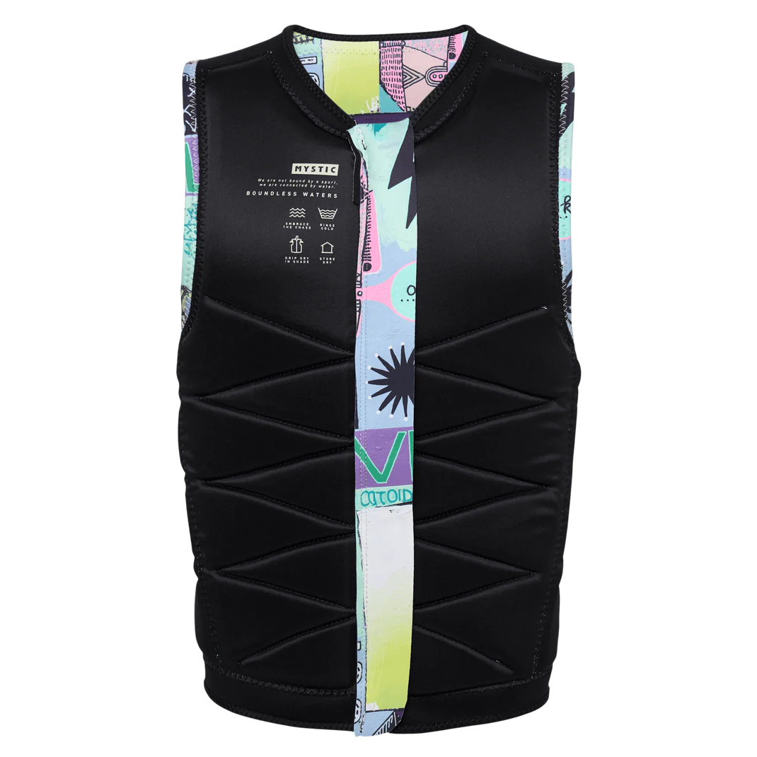 Жилет водный Mystic Outlaw Impact Vest Fzip Wake (WS) White Allover