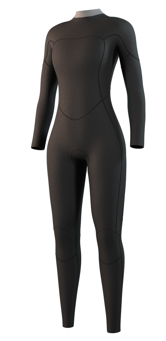 Гидрокостюм Ж Mystic Brand Fullsuit 3/2mm Bzip Flatlock Black