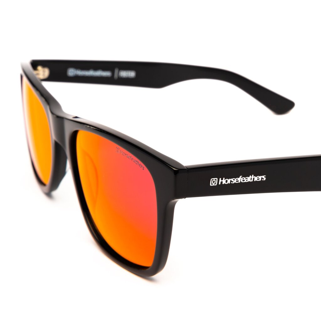 Очки Horsefeathers Foster Gloss Black/Mirror Red