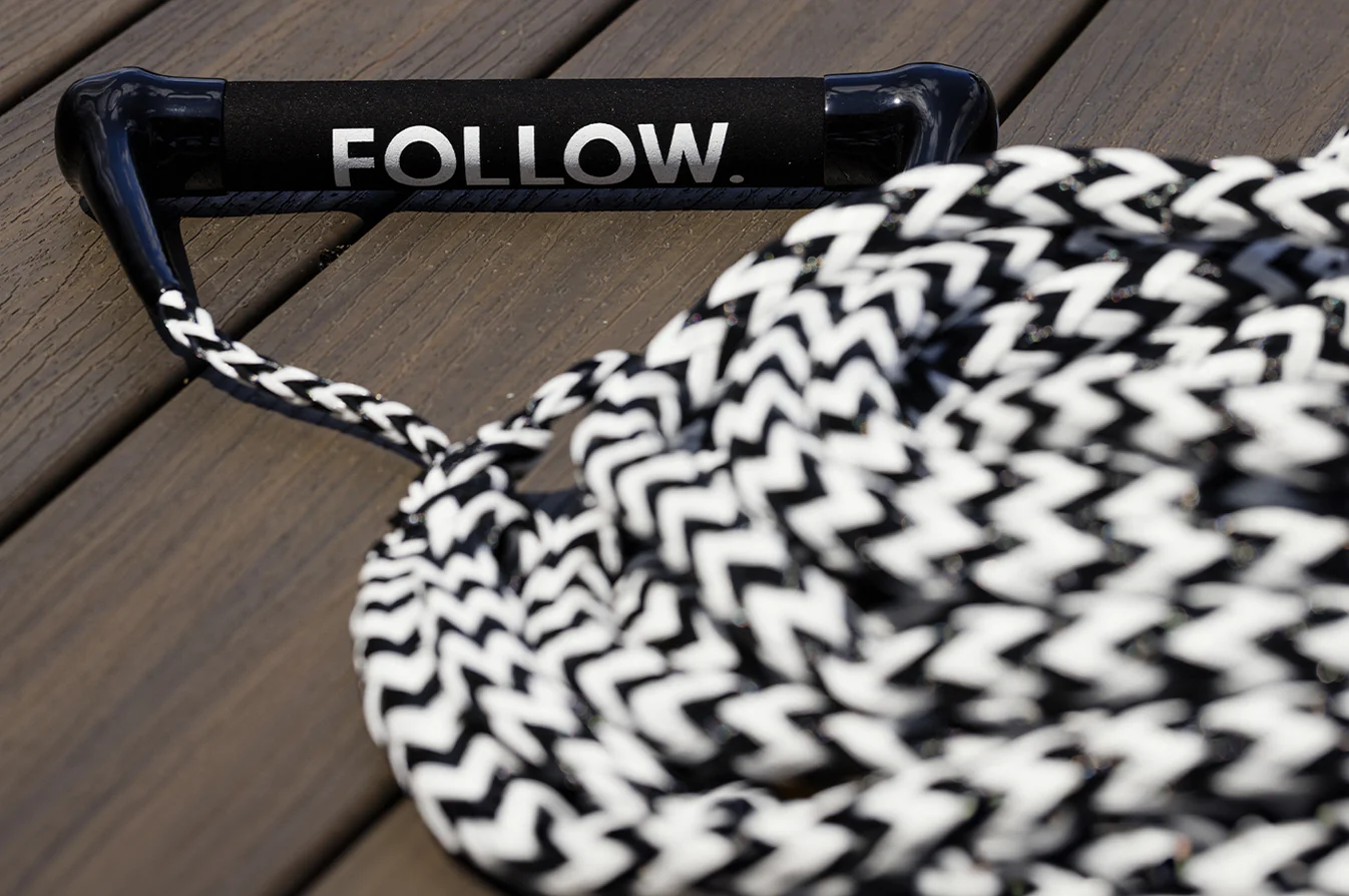 Комплект фал рукоятка Follow Surf Package 24ft Black/White