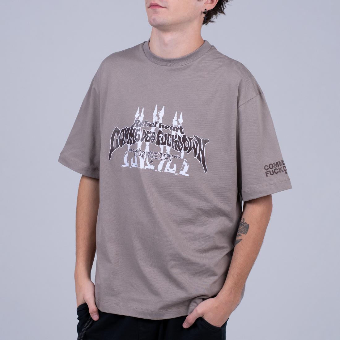 Футболка Comme Des Fuckdown CFABM01387 Brown