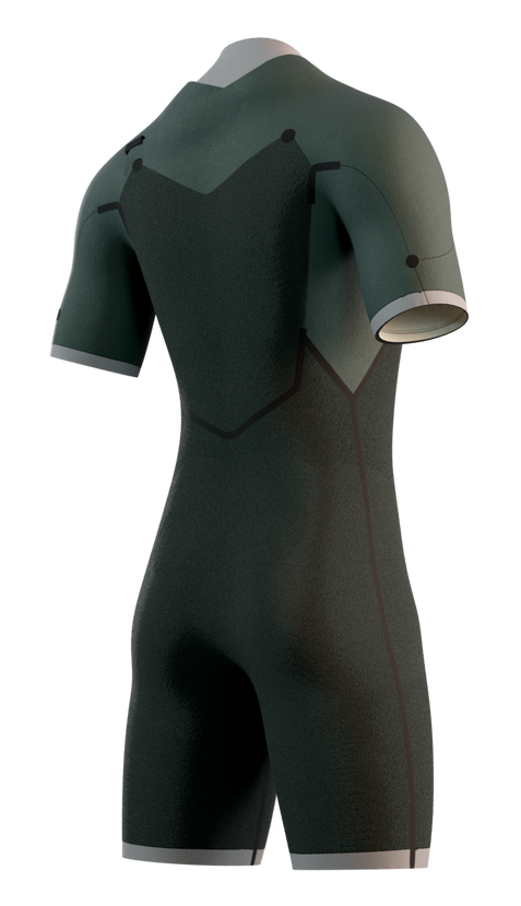 Гидрокостюм М Mystic Motion Shorty 3/2mm Fzip (WS) Black Sand