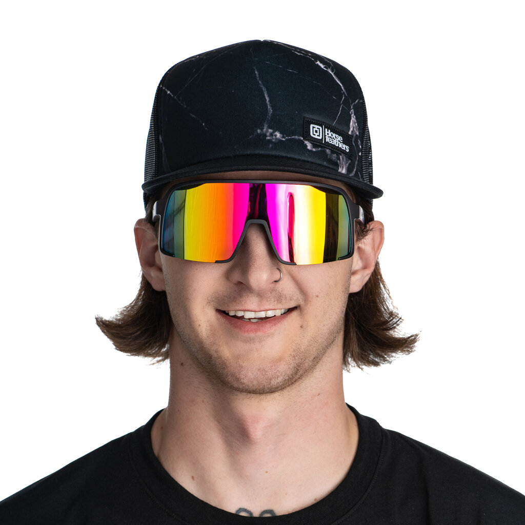 Очки Horsefeathers Magnum Matt Black/Mirror Red