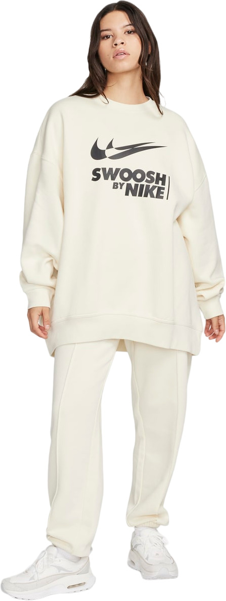 Кофта Ж Nike W NSW FLC OS CREW GLS White