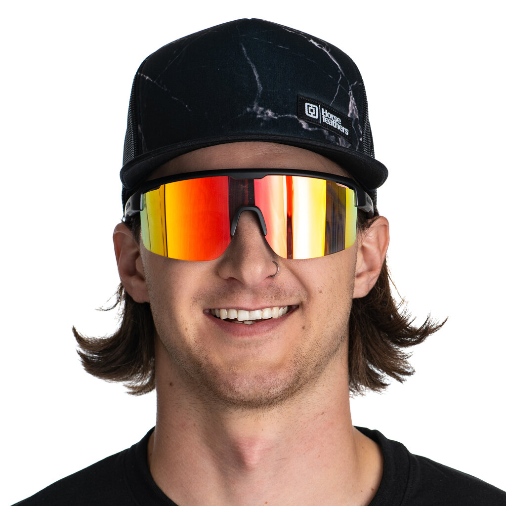 Очки Horsefeathers Scorpio Matt Black/Mirror Red