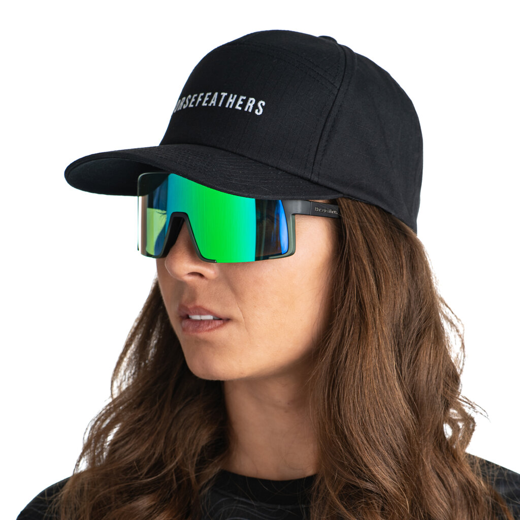 Очки Horsefeathers Magnum Matt Black/Mirror Green