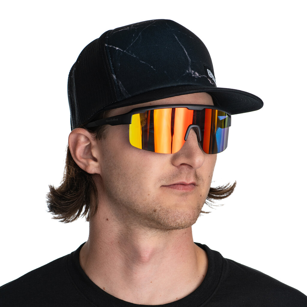 Очки Horsefeathers Scorpio Matt Black/Mirror Red