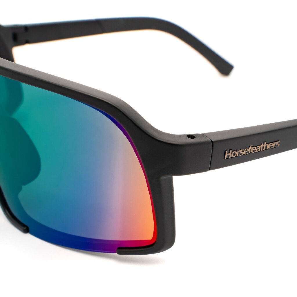 Очки Horsefeathers Magnum Matt Black/Mirror Green