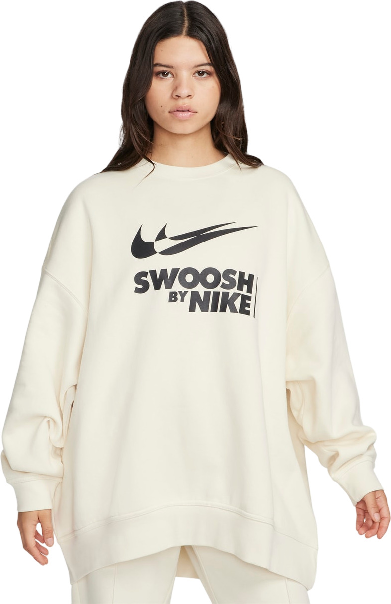 Кофта Ж Nike W NSW FLC OS CREW GLS White