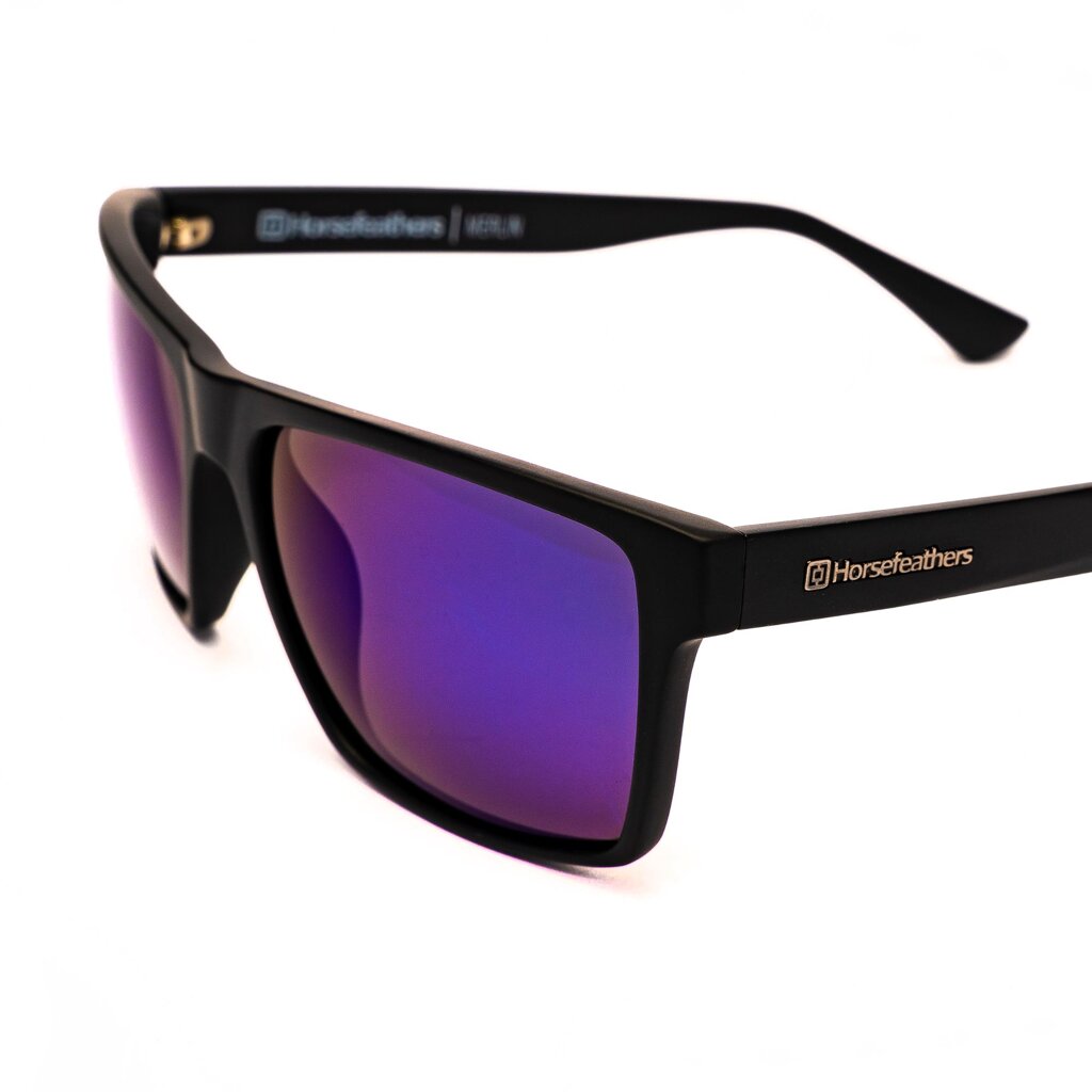 Очки Horsefeathers Merlin Matt Black/Mirror Blue