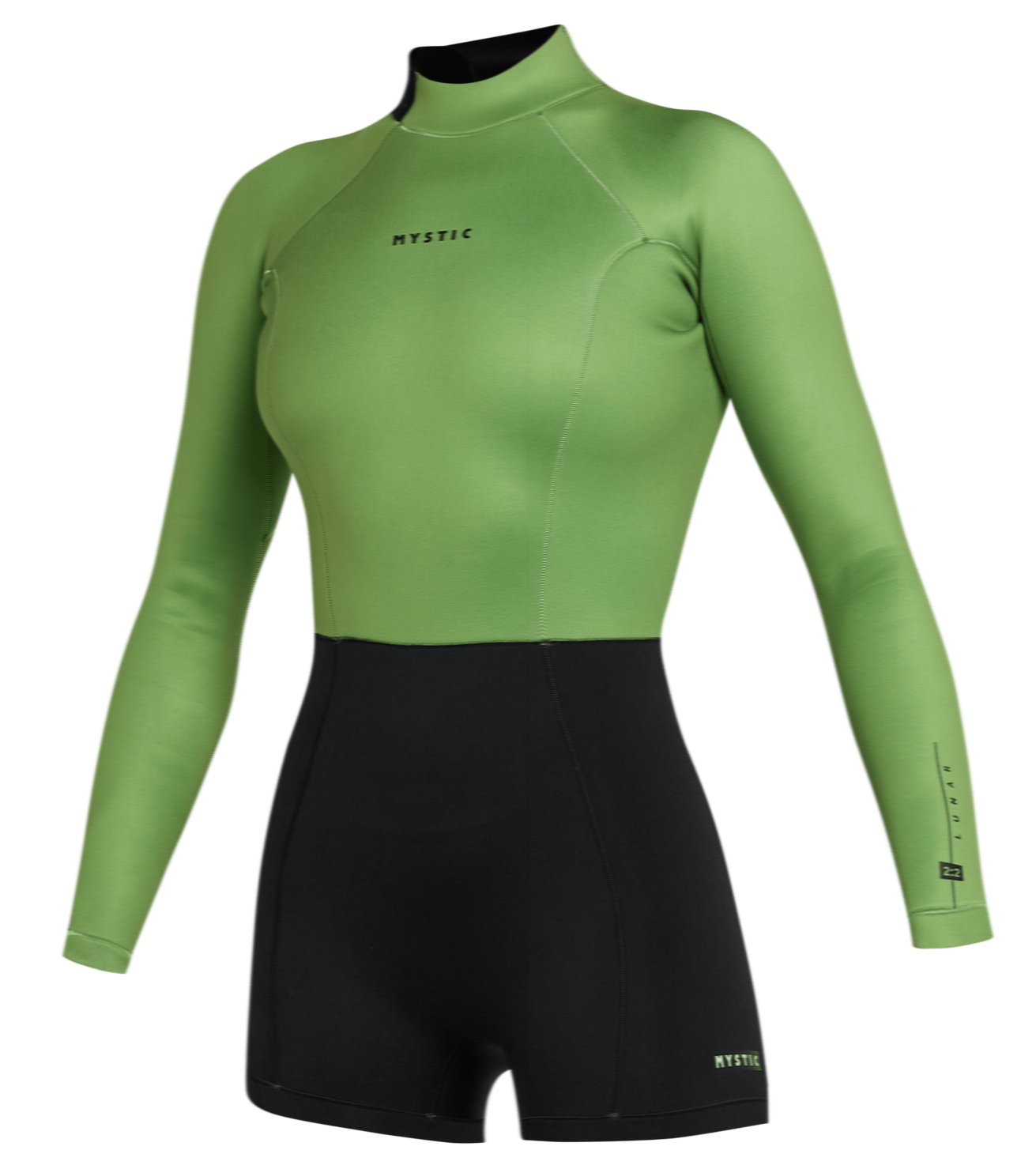 Гидрокостюм Ж Mystic Lunar Longarm Shorty 2/2mm Bzip (WS) Soft Green